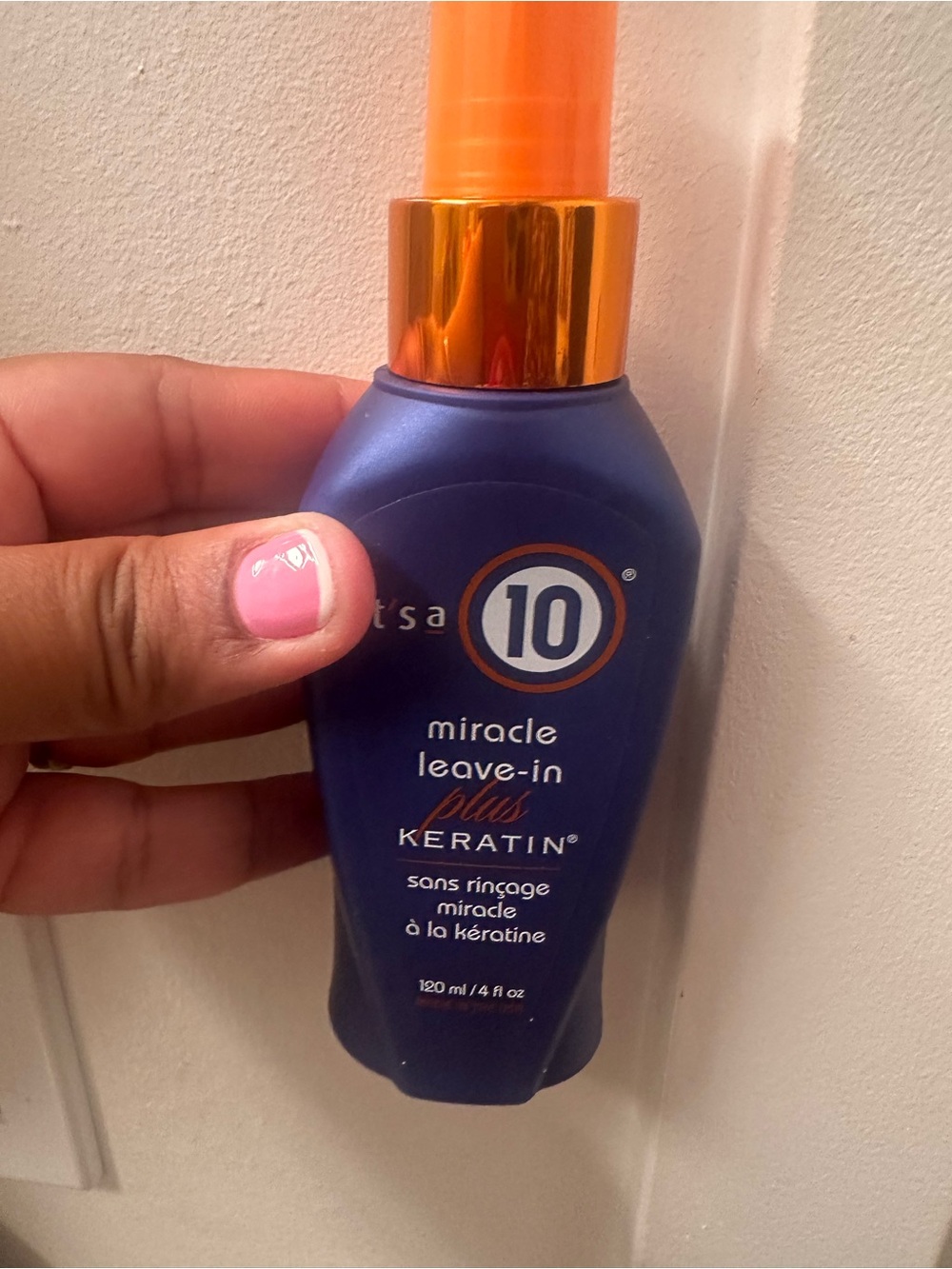 It's a 10 Miracle Leave-In Plus Keratin Leave-In Treatment — Blue & Orange